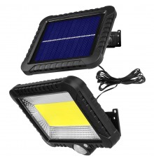 Maclean Energy MCE438 Solar LED Floodlight with motion sensor, IP44, 5W, 400lm, 6000K cold white, lithium battery 1300 mAh, 5.5V