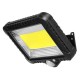 Maclean Energy MCE438 Solar LED Floodlight with motion sensor, IP44, 5W, 400lm, 6000K cold white, lithium battery 1300 mAh, 5.5V