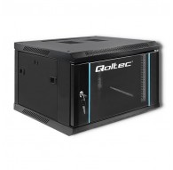 Qoltec 54465 19" RACK cabinet | 6U | 600 x 600 x 370 | Tempered doors | Hanging