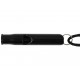 Survival whistle, aluminium , black