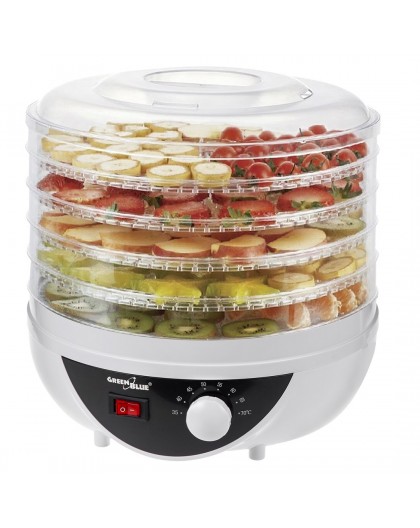 GreenBlue mushroom, vegetable and fruit dryer, 250W power, very quiet, 5 sieves, GB195