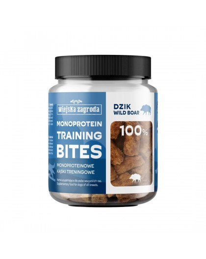 WIEJSKA ZAGRODA Monoprotein training bites Wild boar - dog treat - 150g
