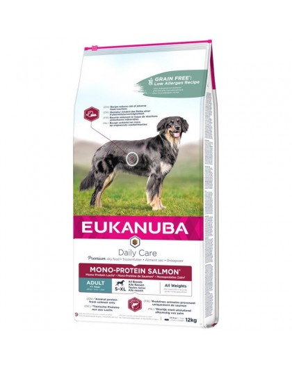 EUKANUBA Daily Care Adult Mono Protein Salmon - dry dog food - 12 kg