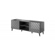 RTV cabinet ABETO 150x42x52 graphite/gloss