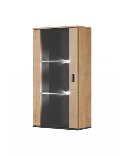Cama hanging display cabinet SOHO lefkas oak/black