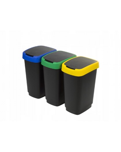 ROTHO Twist - trash bin - 3 x 25l