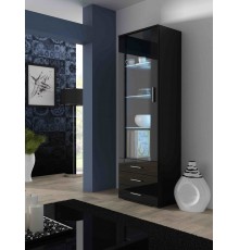 Cama display cabinet SOHO S1 black/black gloss
