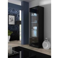 Cama display cabinet SOHO S1 black/black gloss