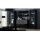 Cama display cabinet SOHO S1 black/black gloss