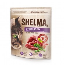SHELMA Sterilised Beef - dry cat food - 1,4kg