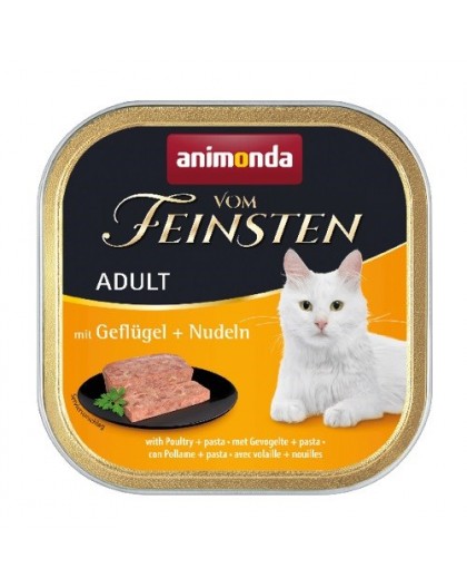 ANIMONDA Vom Feinsten Adult Poultry with pasta - wet cat food - 100g