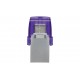 Kingston Technology DataTraveler microDuo 3C USB flash drive 64 GB USB Type-A / USB Type-C 3.2 Gen 1 (3.1 Gen 1) Purple, Stainle