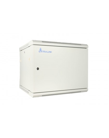 Extralink Rackmount cabinet 9U 600x450 ASP Gray wall mounted, metal door