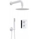 Concealed shower set with mixer box - with overhead shower