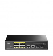 Cudy GS1010PS2 network switch Unmanaged Gigabit Ethernet (10/100/1000) Power over Ethernet (PoE) Black