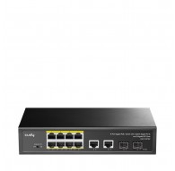 Cudy GS1010PS2 network switch Unmanaged Gigabit Ethernet (10/100/1000) Power over Ethernet (PoE) Black