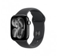 Apple Watch Series 11Â GPSÂ 42mmÂ Jet Black Aluminium Case with Black Sport Band - S/M