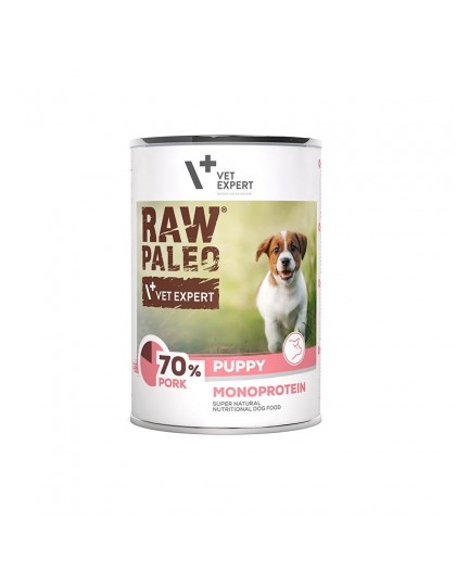 RAW PALEO Puppy Monoprotein Pork - wet food for puppies - 400 g