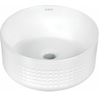 Ceramic countertop asymm. washbasin