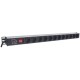 Intellinet Vertical Rackmount 12-Output Power Distribution Unit (PDU), EU CEE 7/3 Outlets, With On/Off Switch and Overload Prote