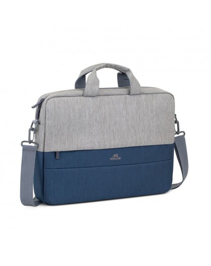 Rivacase 7532 39.6 cm (15.6") Briefcase Blue, Grey