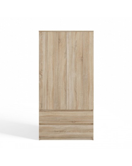 Topeshop SZAFA MALWA SON bedroom wardrobe/closet 5 shelves 2 door(s) Oak