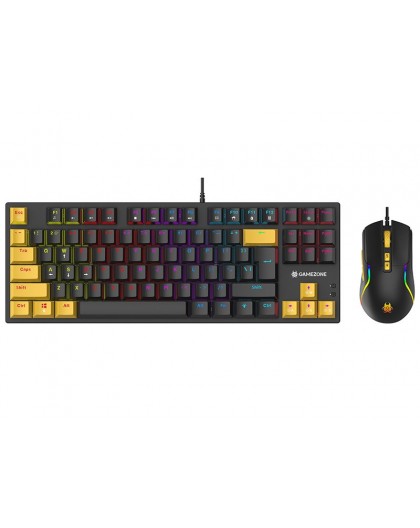 Tracer HORNET 87 keyboard Mouse included Gaming USB QWERTY English Black, Yellow