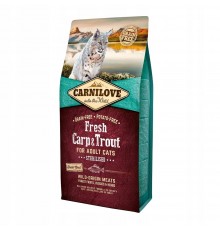CARNILOVE Cat Sterilised Fresh Carp and Trout - dry cat food - 6 kg