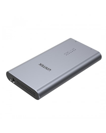 UNITEK S1206A SolidForce USB-C to PCIe/NVMe M.2 SSD 10Gbps Dual Bay Enclosure with Offline Clone
