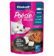 VITAKRAFT POESIE DELICE cod for cats - wet cat food - 85 g