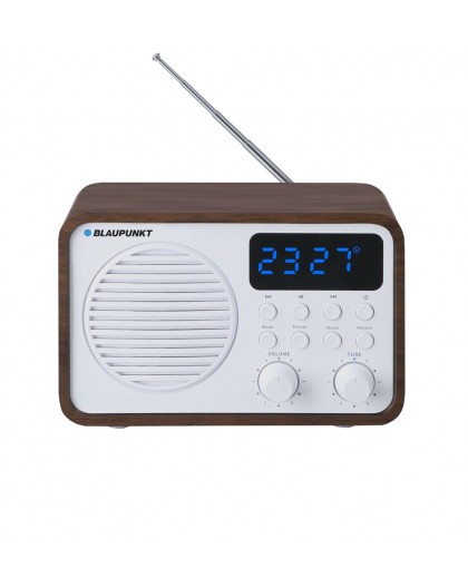 Portable radio with Bluetooth and USB BLAUPUNKT PP7BT, colour: brown wood/white