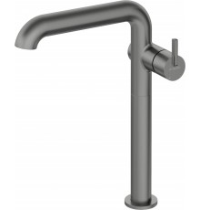 Tall basin mixer with rectangular spout