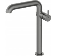 Tall basin mixer with rectangular spout