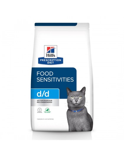 HILL'S PRESCRIPTION DIET Feline d/d Dry cat food Duck, Peas 1,5 kg