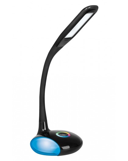 Activejet LED desk lamp VENUS BLACK with RGB base