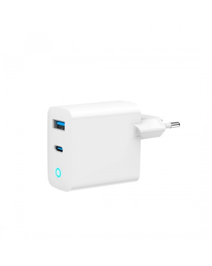 Gembird TA-UC-PDQC65L-W-01 mobile device charger Universal White AC Fast charging Indoor
