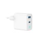 Gembird TA-UC-PDQC65L-W-01 mobile device charger Universal White AC Fast charging Indoor