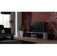 Cama TV stand SOHO 140 white/black gloss