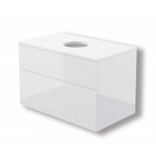 Washbasin cabinet with worktop