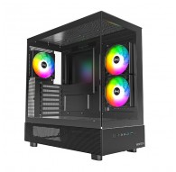 Montech XR Midi-Tower, Tempered Glass - black
