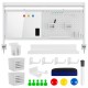 Ergo Office desk divider / organizer, max load 10kg, white board, width 1116mm, white, ER-301 W