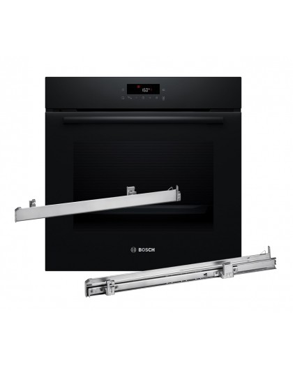 BOSCH Serie 2 HBA571BB4 oven 71 L 3600 W Black + BOSCH HEZ538000 guide rail