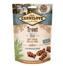 CARNILOVE SEMI-MOIST SOFT SNACK Trout Enriched with Dill - dog treat - 200 g