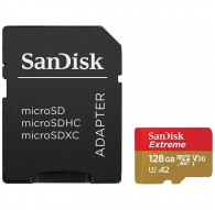 SanDisk Extreme 128 GB MicroSDXC UHS-I Class 10 + adapter