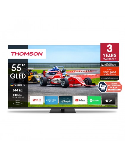 Thomson Q70 Series 55QG7C14 TV 139.7 cm (55") 4K Ultra HD Smart TV Wi-Fi Black 350 cd/m²