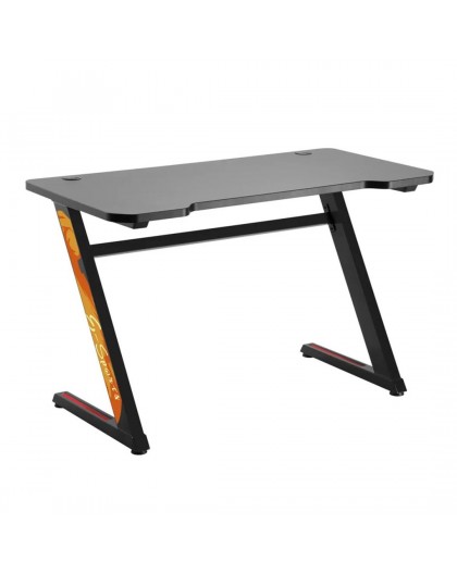 NanoRS RS120 Gaming Computer Desk, Modern Design, Light and Stable ( 50kg max load), Black & Orange,