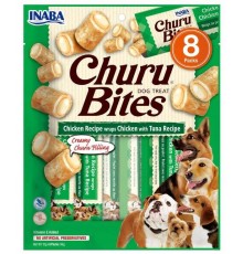 INABA Churu Bites Chicken with tuna recipe - Dog treat - 8x12g