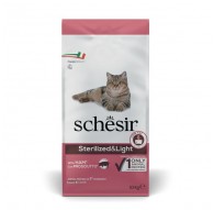 SCHESIR Adult Sterilized & Light with ham - dry cat food - 10kg