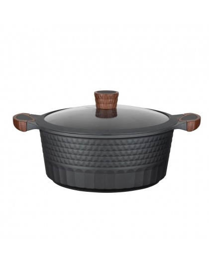 Resto Kitchenware Capella 6.6 L Round Black, Wood