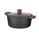 Resto Kitchenware Capella 6.6 L Round Black, Wood